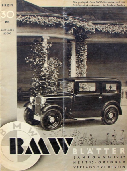 "BMW Blätter" BMW-Factorymagazine 1932 (8848)